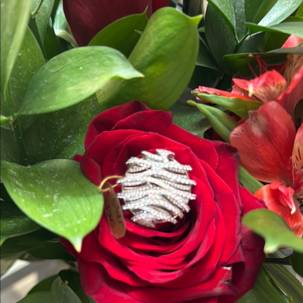 Elegant Sterling Silver Statement Ring - image 2